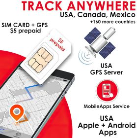 GPS SIM Card for Pet GPS Tracker Dog Cat Realtime Collar Security Finder (Default: Default)