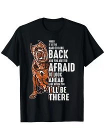 Cane Corso Dog Lover Italian-Inspired Black T-Shirt - 100% Cotton, Comfort Fit with (Color: Black, size: XXL)